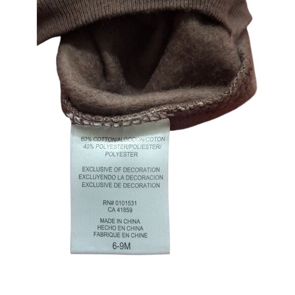 Disney Baby Unisex Brown Mickey Mouse Long Sleeve Bodysuit Sz 6-9 Months NWOT - Picture 4 of 7